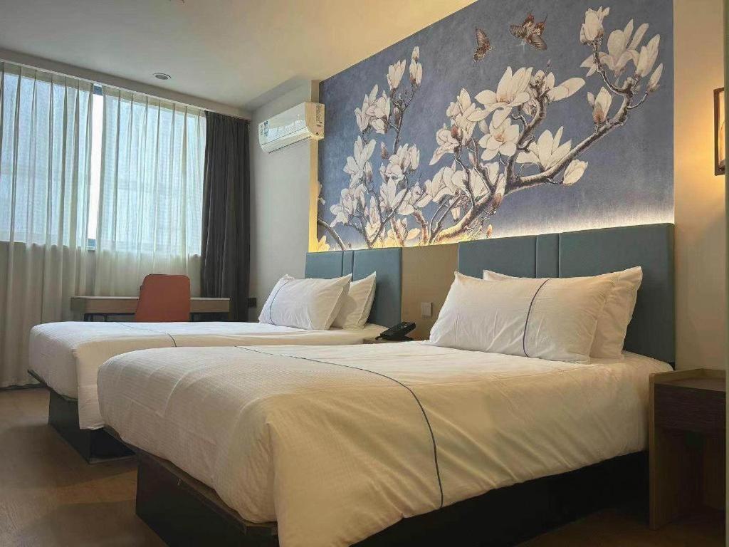 Magnotel Hotel Shanghai Railway Station Magnolia Plaza Exteriör bild